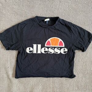 Ellesse Crop Top Tee with Logo